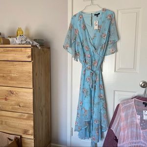 NWT Lane Bryant blue floral dress